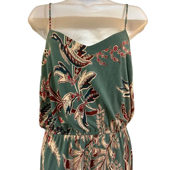 Loft Blue Maxi Tie Tassel Shoulder Dress Size S - Picture 2 of 5